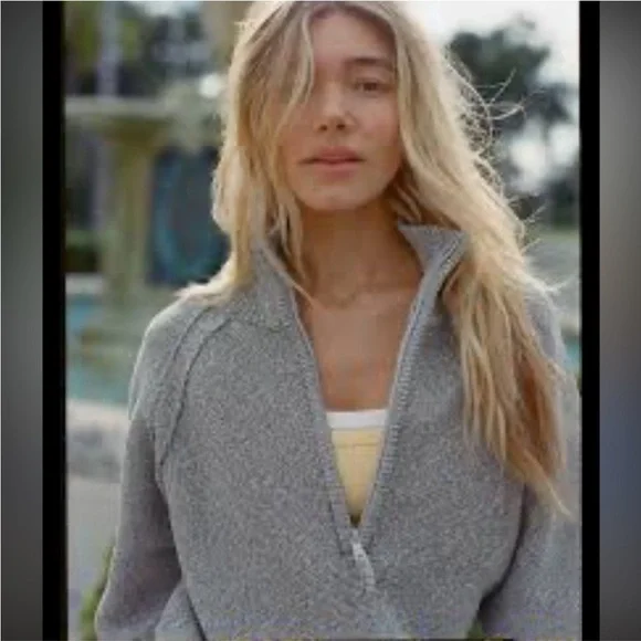 Aerie OFFLINE By Aerie Cool Down Quarter Zip Sweater - Picture 4 of 10